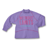 035 | Oversize Embossed Slogan Sweatshirt